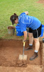 Sarah Hall digging FT372